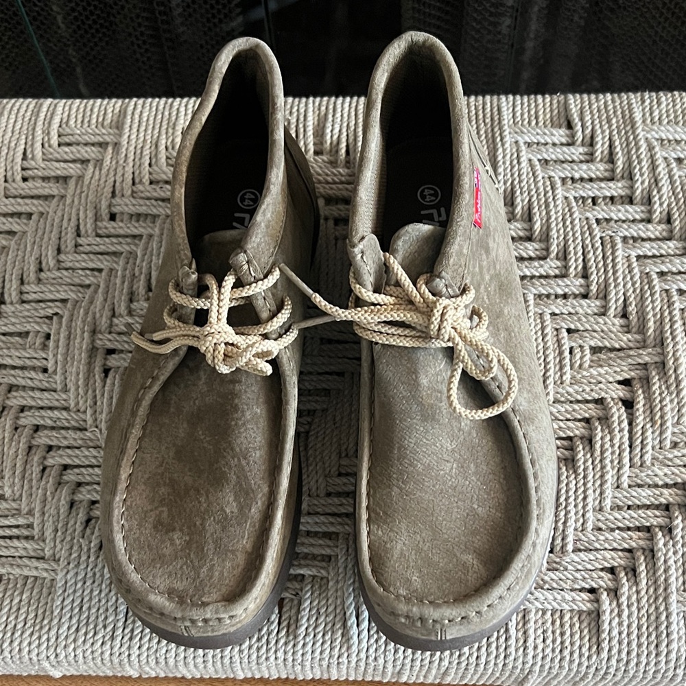 Men’s Leather Hush Puppy Tan Casual Lace-Up Shoes 10/44
